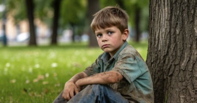 Бродячий нашёл заблудившегося ребенка, а когда отвёл его к маме, вспомнил, кто он