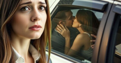 Выходя из садика с ребёнком, она увидела, как её муж ласково целует чужую женщину прямо в машине.