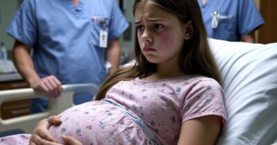 В больницу доставили 12-летнюю девочку с большим животом. Когда врачи поняли что внутри,  они были потрясены.