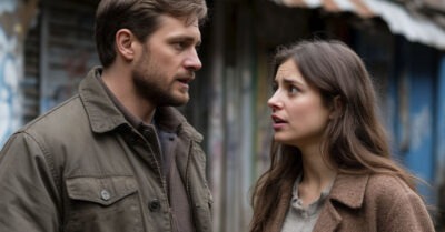 Она ушла от него из-за нищеты, а через год вернулась, проситься принять её на работу в качестве секретарши.