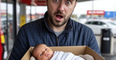 Работник заправки нашёл в туалете коробку, внутри которой лежал младенец с запиской: «Позаботьтесь о ней». Он забрал девочку к себе