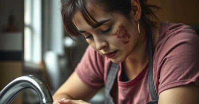 Посудомойщица со шрамами от ожога, собирала деньги на пластическую операцию. Но однажды её начальник, заподозрив кражу, приказал открыть сумку прямо на выходе.