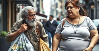 Из-за куска хлеба он согласился помочь кухарке из богатого дома отнести тяжёлые сумки. Но как только хозяйка увидела его на пороге, она замерла и не смогла вымолвить ни слова.