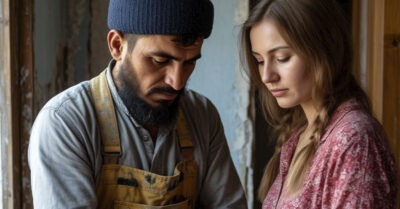 Девушка выскочила замуж за того таджика, что у неё в доме полы клал. А потом — бац! — и она не выдержала