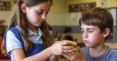 Девчушка делит обед с голодным одноклассником — годы спустя он появляется на её свадьбе, и кто бы мог подумать