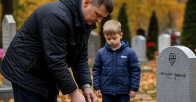 — Дяденька, у мамы сегодня день рождения… Я хочу купить цветы, но денег не хватает…  Купил мальчишке букет. А спустя время, приехав к могиле, увидел там этот букет
