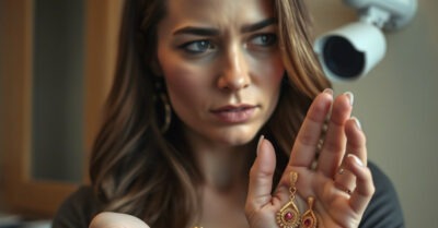 — Сестра мужа проникла в наш дом и прихватила золото, но не догадывалась, что я всё это время снимала её на камеру.