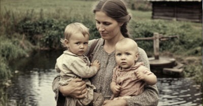 Свекровь обнаружила двоих детей в заброшенном колодце, привезла их ко мне и отдала на воспитание. Я растила их, как своих.