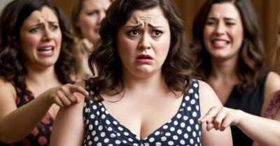 — И как он только решился на тебе жениться? Ты же такая… необъятная, пышная, — хихикнули мать с сестрой.