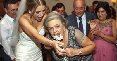 Жених опешил: невеста в ярости тыкала свекровь лицом в торт, а гости радостно подбадривали.