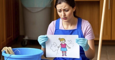 Уборщица приехала в дом, где когда-то пропала дочка, случайно обнаружила недавно нарисованный детский рисунок.