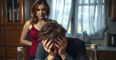 — Перестань пить, ради всего святого! Детей уже отобрали, права лишили… Ты же продолжаешь катиться вниз. Пожалуйста, остановись, пока не потерял всё!