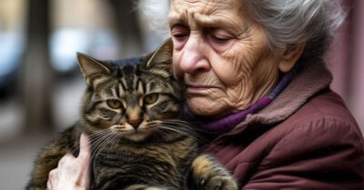Бездомная старушка обнимала свою кошку и рыдала — мороз подбирался всё ближе, а рядом не было ни тепла, ни помощи.