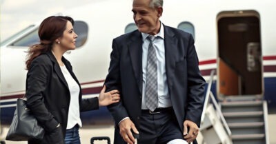 Она опоздала на самолёт, чтобы оказать помощь мужчине с больной ногой, не догадываясь, что он — собственник авиакомпании.