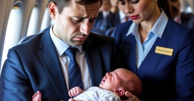 Он летел домой с грудничком на руках. То, что сделала незнакомка в первом классе, растрогала сердца всех вокруг — в салоне не было сухих глаз.