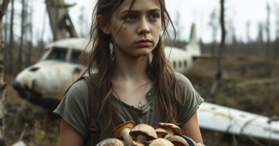 Девушка-сирота, унаследовав скромный домишко в лесной глуши, пошла за грибами и нашла самолёт… Один взгляд в кабину изменил всё…