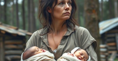 Женщина десять лет прожила в одиночестве в лесу, пока у порога оказались двое новорождённых.