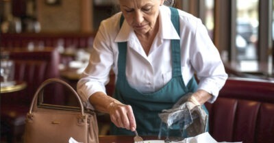 Уборщица бережно собирала недоеденные кусочки и относила их домой — ради того, чтобы накормить голодных детей.