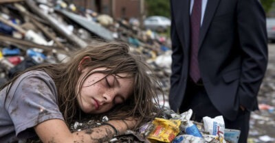 Девочка дремала в контейнере для отходов, когда к ней подошёл богатейший человек… И то, что он узнал, потрясло его до глубины души.