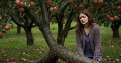 — Мы вырубили твои яблони на участке, — сообщила родня без тени сожаления. — Они загораживали солнце и мешали нам отдыхать.