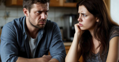 — Тебе, что ли, денег своих жалко отдать моей маме? — с негодованием произнёс Дима, глядя на жену.