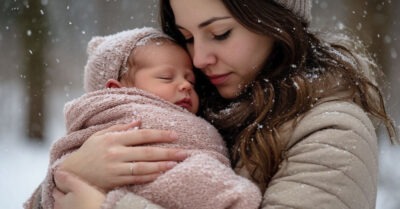 Женщина бросила младенца под дверью детского дома в сильный мороз. Но спустя время