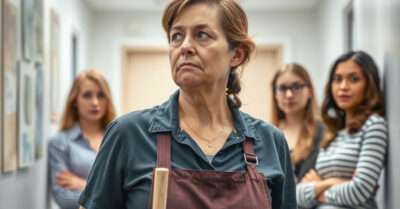 Они подарили платье молчаливой уборщице. Она написала им свою историю, от которой слёзы накатились 