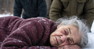 – Бросаем здесь ее, пусть сама помирает! – толковали они, сбрасывая бабулю в сугроб. Негодяи не додумывались, что рикошет примчится чрезвычайно скоро