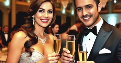 Супруг не взял её на фуршет, но когда узрел, с кем она явилась, не усомнился глазам