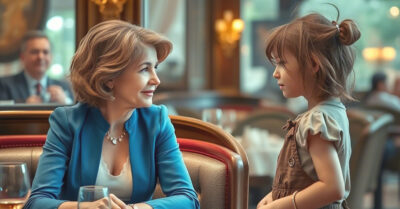 Бездомная девочка в лохмотьях робко спрашивает женщину «Можно я доем объедки вашей еды?» — никто не ожидал, что эта фраза перевернёт все!»