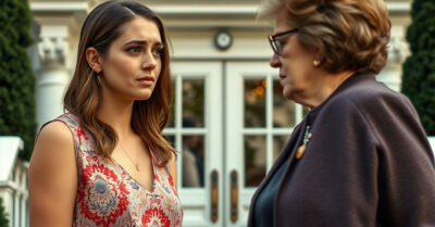 «Ты нищая», — хмыкнула свекруха, не догадываясь, что стоит на пороге моего роскошного особняка