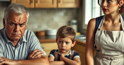 Пусть сначала моя мать поест, а потом уже твой НИЩЕБРОДСКИЙ ВЫКОРМЫШ пристроится! — гаркнул мужик, швырнув пасынка от тарелки.