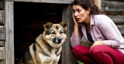 Собака Аська завывала всю ночь, не давая хозяйке отсыпаться. Глянув спозаранку в ее будку, женщина застыла в испуге