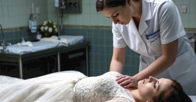 Она умерла в белом платье. Но санитарка морга заметила: её щёки горят, как у живой. Что произошло на свадьбе, которую все считали идеальной