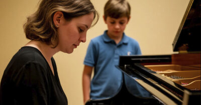 Богач позвал уборщицу с сыном на званый ужин, чтобы посмеяться над гостями. Но когда она села за рояль — весь зал онемел…