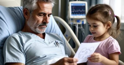 Девочка-беспризорница подошла к умирающему старику  и нарисовала ему маму… Когда он разглядел рисунок, слёзы текли по его морщинам