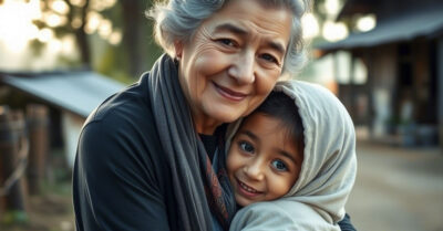 В лютый мороз слепая старушка, не раздумывая, впустила в свой дом бездомного мужчину и маленькую девочку. Услышав их историю, подняла знакомых полицейских на помощь