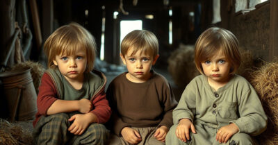 Нетрезвая мать заперла деток в амбаре, а сама развлекалась с ухажёром. Наутро негодницу ожидал сюрприз