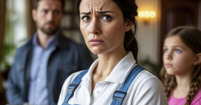 Папа, у уборщицы серьги нашей мамочки, шепнула дочка олигарху, и он сорвал с уборщицы платок