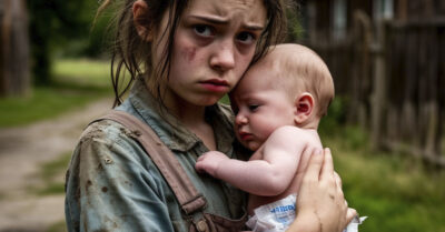 Сиротка из детдома отыскала в кустах новорождённую, а в её пелёнках знакомый медальон