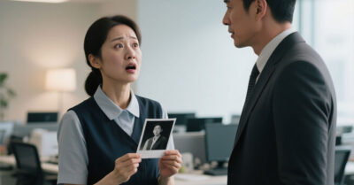 – Техничка нашла в офисе директора свою фотокарточку 20-летней давности и помчалась прочь