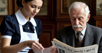 Пристроившись горничной к гаснущему толстосуму, тайно заменила его лекарства на витамины — а едва супруга включила видеокамеры…