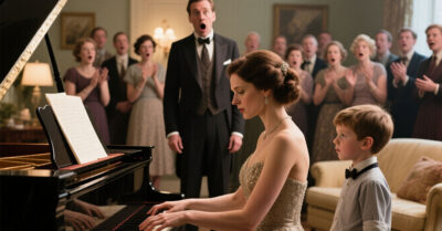 Он хотел посмеяться над простой уборщицей на своей шикарной вечеринке. Но то, что она сделала, заставило его пожалеть о насмешках.