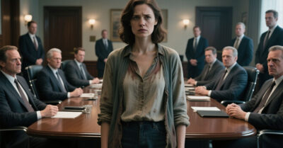 Все смеялись над её потрёпанной сумкой и балетками — они думали, это уборщица. А через 60 секунд она вошла в зал совета директоров…