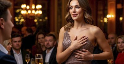 «У моей мамы такое же», — сказала официантка, глядя на кольцо миллионера. Его ответ заставил её упасть на колени…