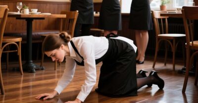Он заставил новую официантку ползать на четвереньках перед всем рестораном — а наутро узнал, чья она дочь… и лишился не только должности