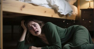 Спряталась под кроватью, чтобы разыграть мужа… А услышала голос, которого не должно было быть