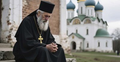 У священника кровь отлила от лица, взглянув на лицо усопшей. То, что он увидел