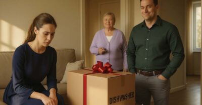 Муженёк преподнёс мне на юбилей пустую коробку от посудомойки, а саму посудомойку подарил свекрови