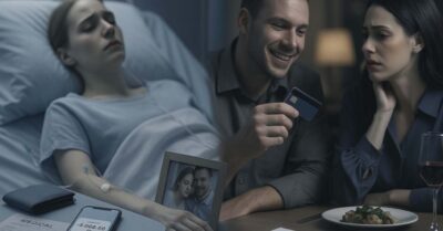 Пока она лежала в коме, муженёк снимал её накопления и тратил на свою пассию